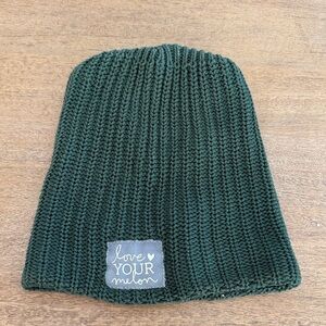 Love Your Melon Forest Green Knit Beanie